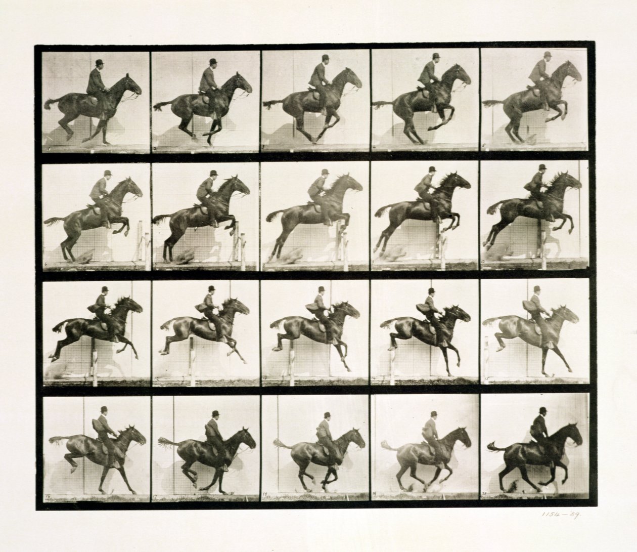 Adam ve at çitten atlıyor, 1887 by Eadweard Muybridge
