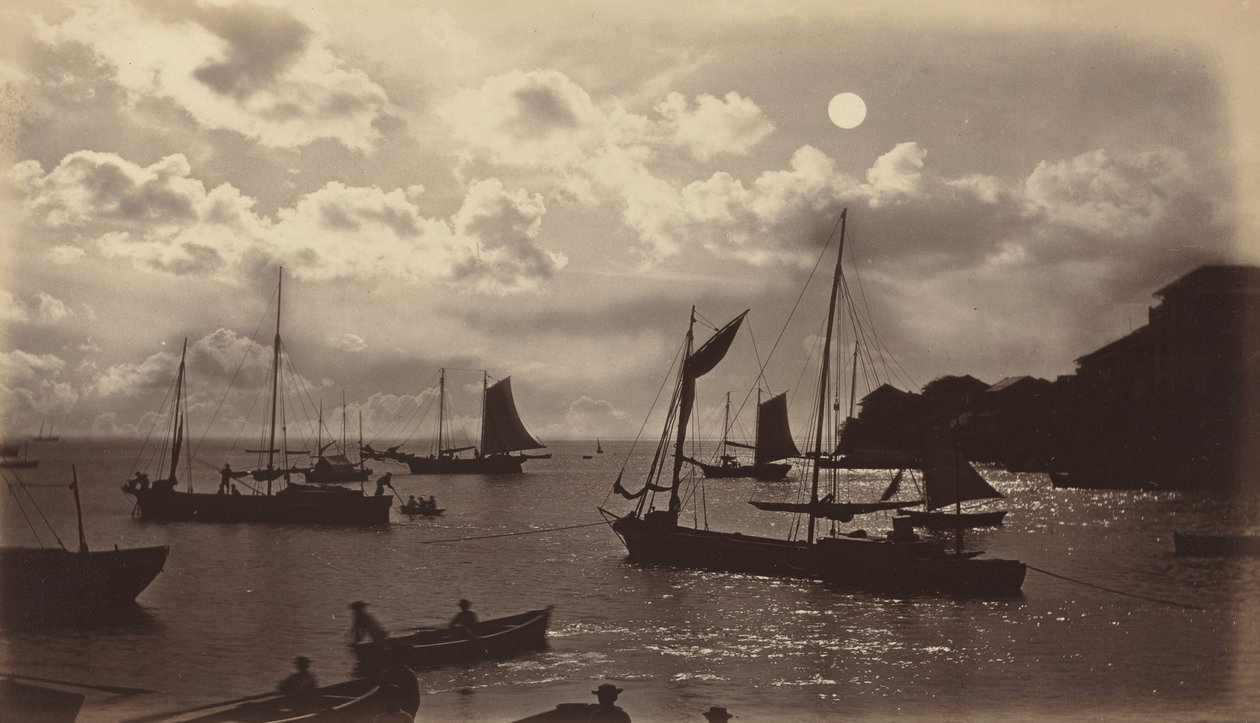 Ay Işığı Etkisi-Panama Körfezi, 1877. by Eadweard Muybridge