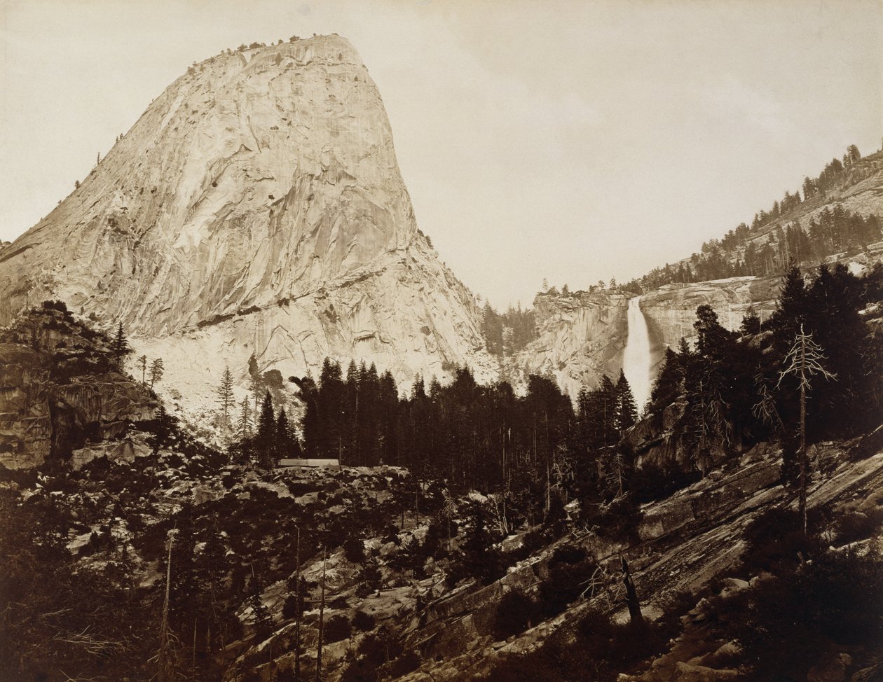 Özgürlük Şapkası, Yosemite Vadisi, 1872 (albüm gümüş baskı) by Eadweard Muybridge