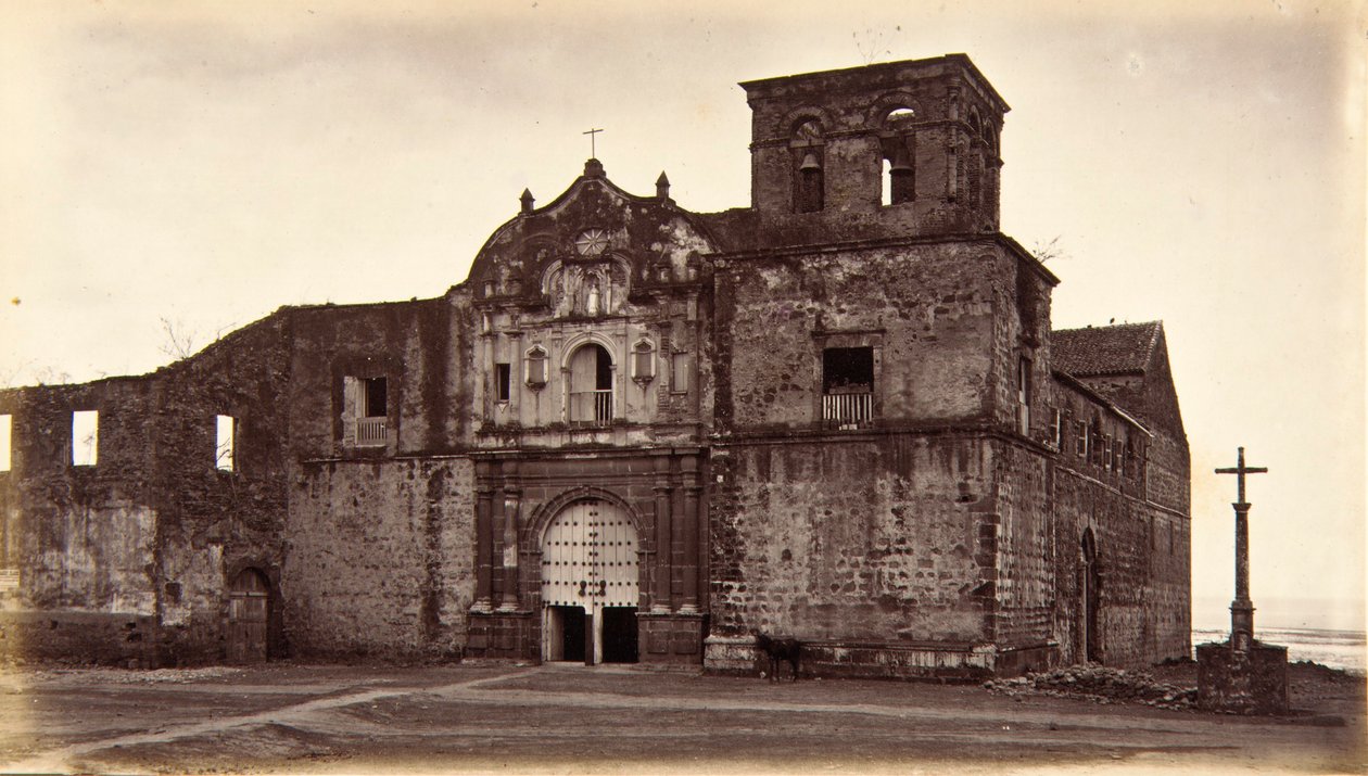 San Francisco Kilisesi, Panama by Eadweard Muybridge