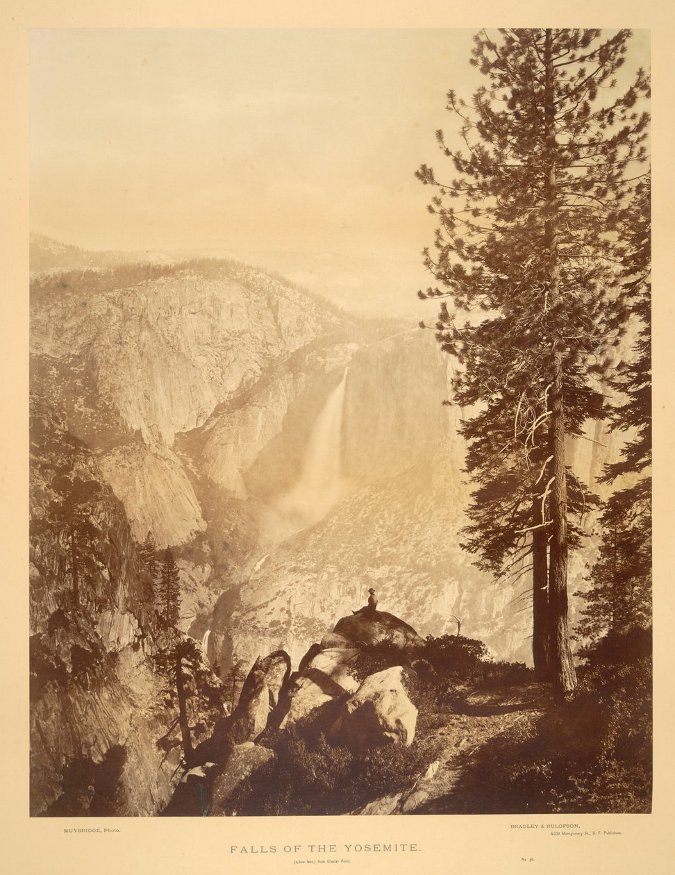 Yosemite Şelaleleri by Eadweard Muybridge