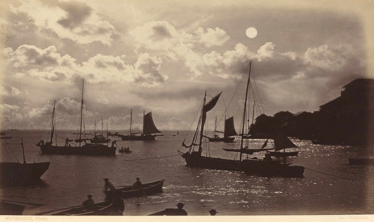Ay Işığı Etkisi-Panama Körfezi by Eadweard Muybridge