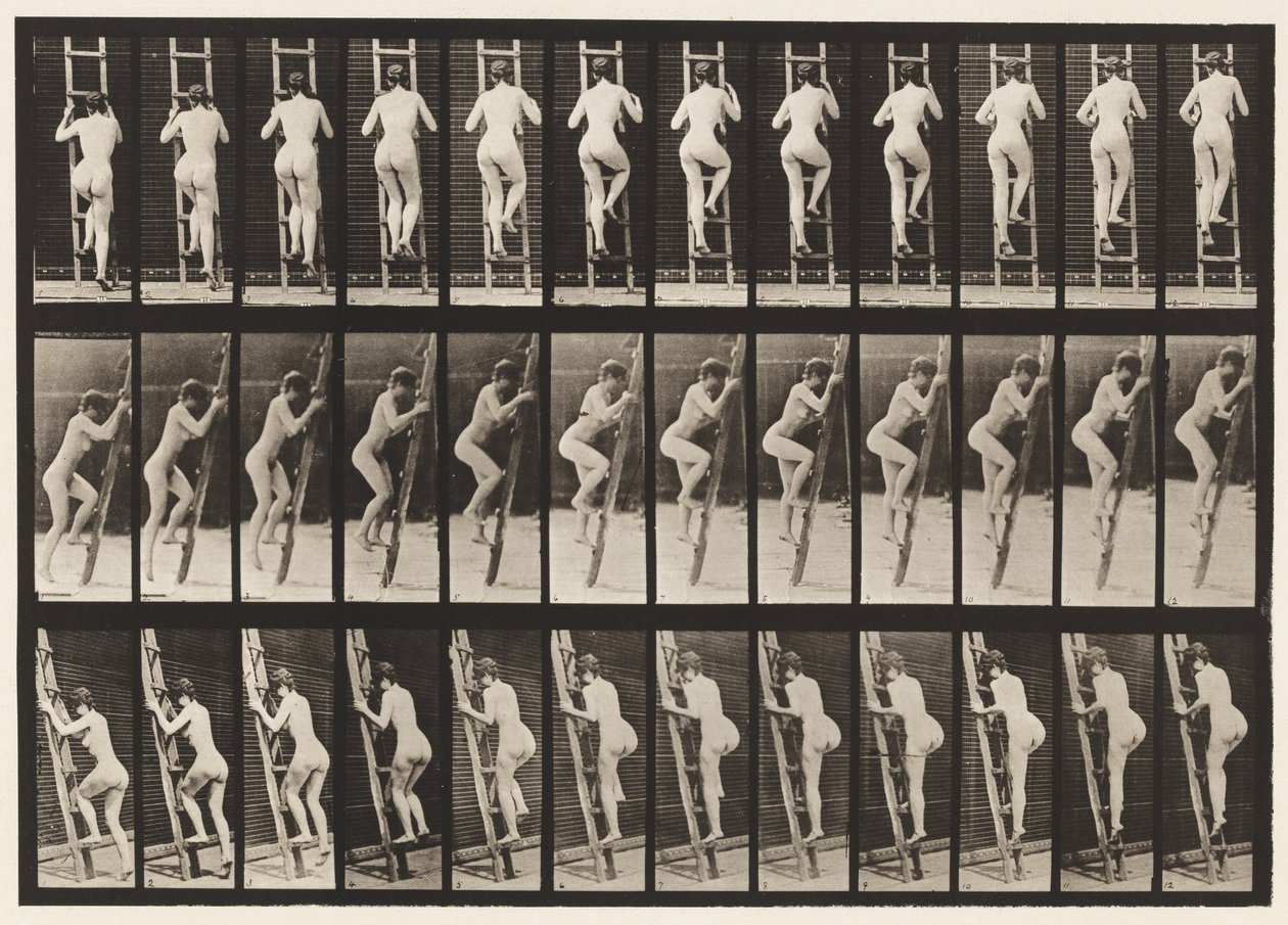 Plaka 112. Yükselen Merdiven by Eadweard Muybridge