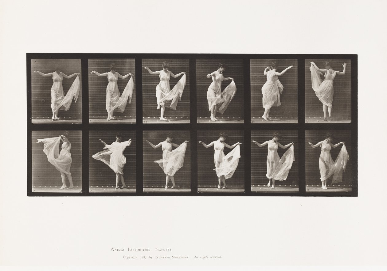 Plaka 187. Dans by Eadweard Muybridge
