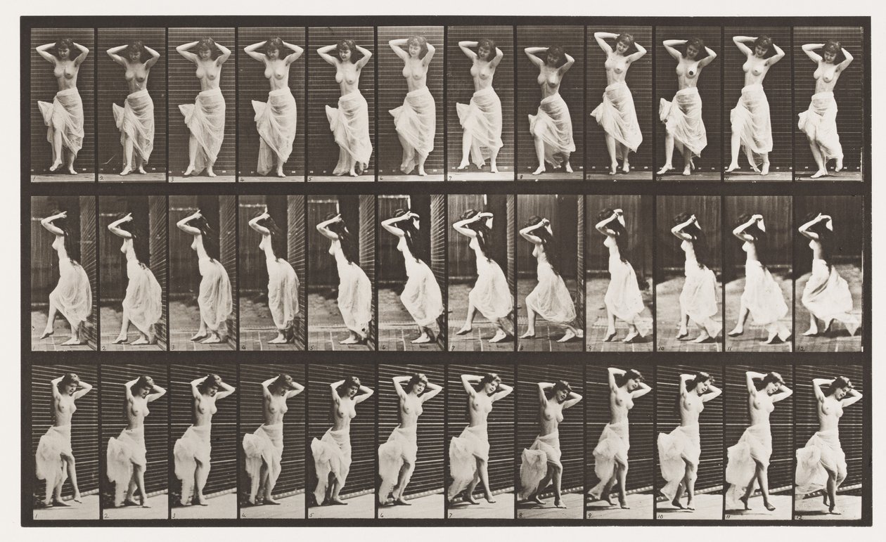 Plaka 190. Dans (Nautch) by Eadweard Muybridge