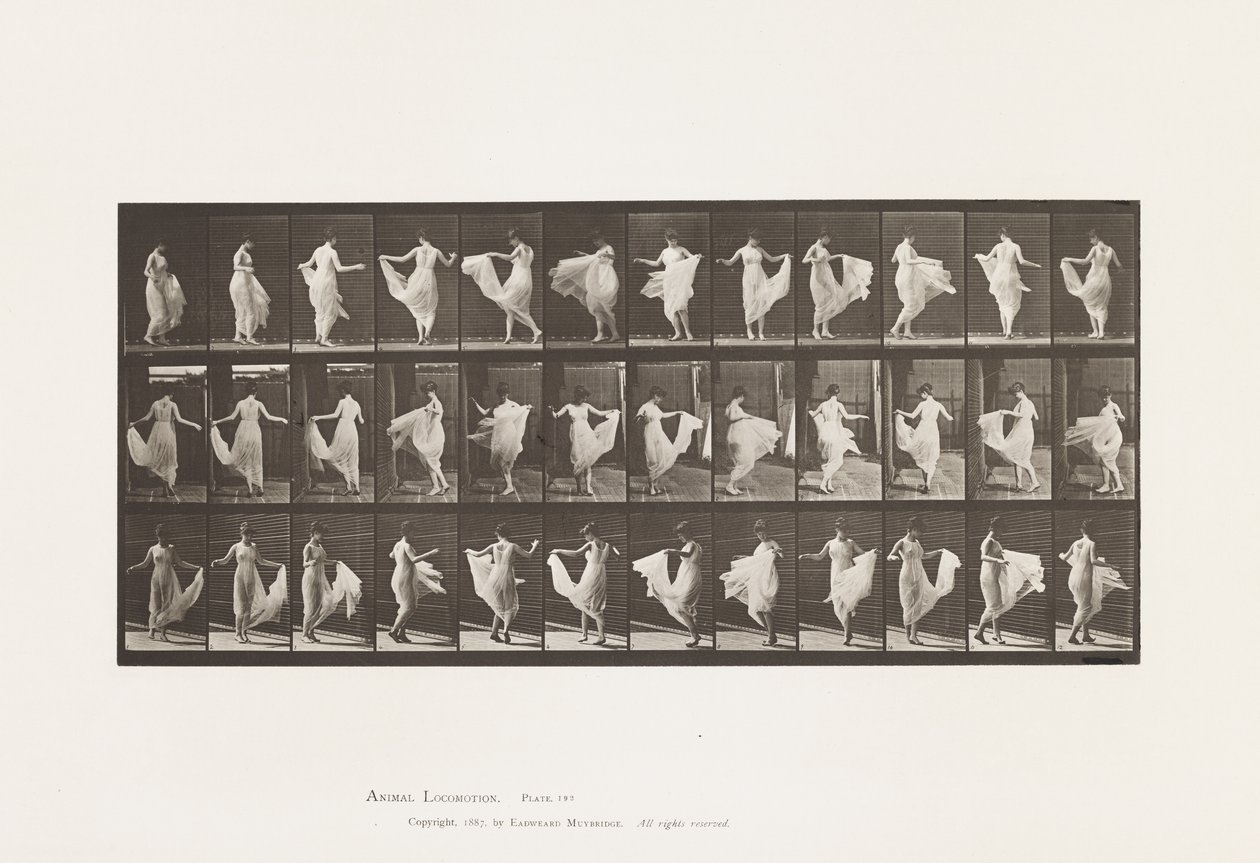 Plaka 192. Dans (fantezi) by Eadweard Muybridge