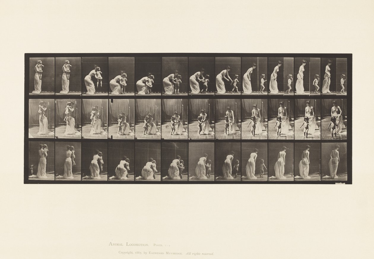 Plaka 215.Yerleştirme Çocuğu by Eadweard Muybridge