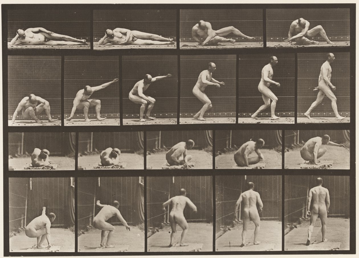 Plaka 258. Yerden Kalkış ve Yürüme by Eadweard Muybridge