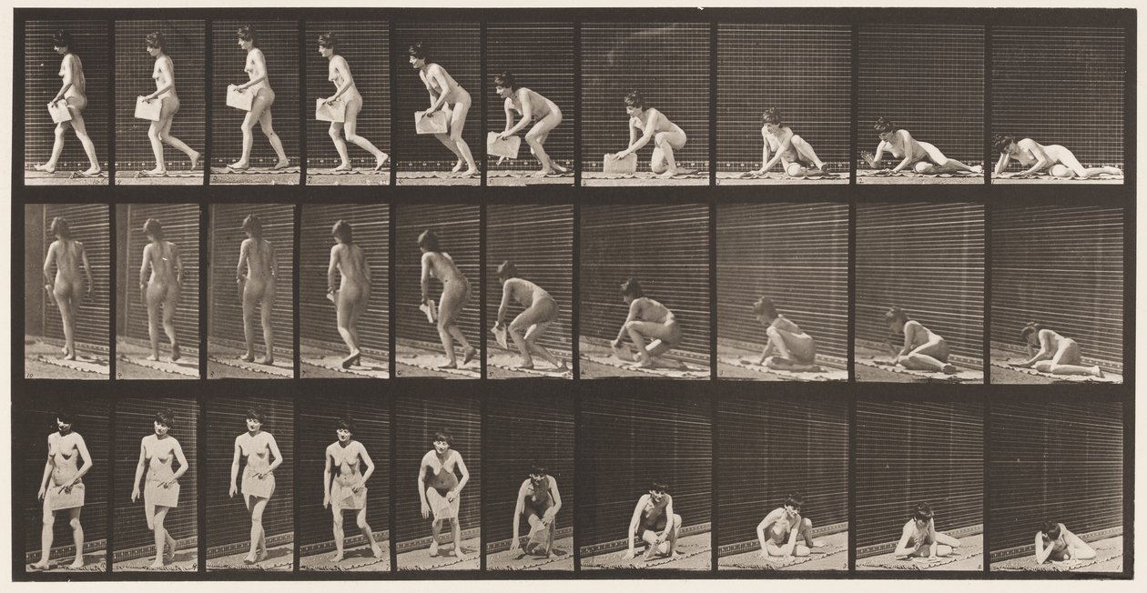 Levha 269. Sol Elinde Gazete İle Yerden Kalkış, 1872-1885 by Eadweard Muybridge