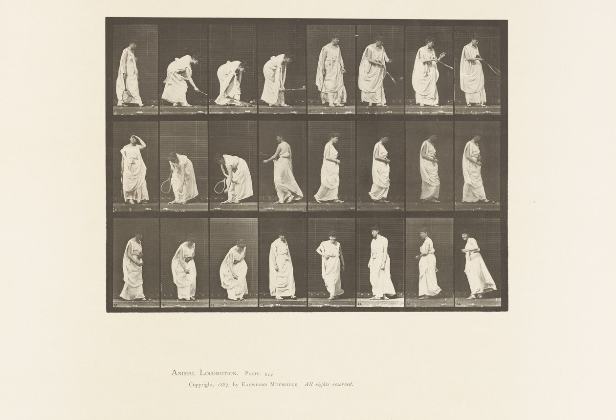 Plaka 299. Topla Oynamak by Eadweard Muybridge