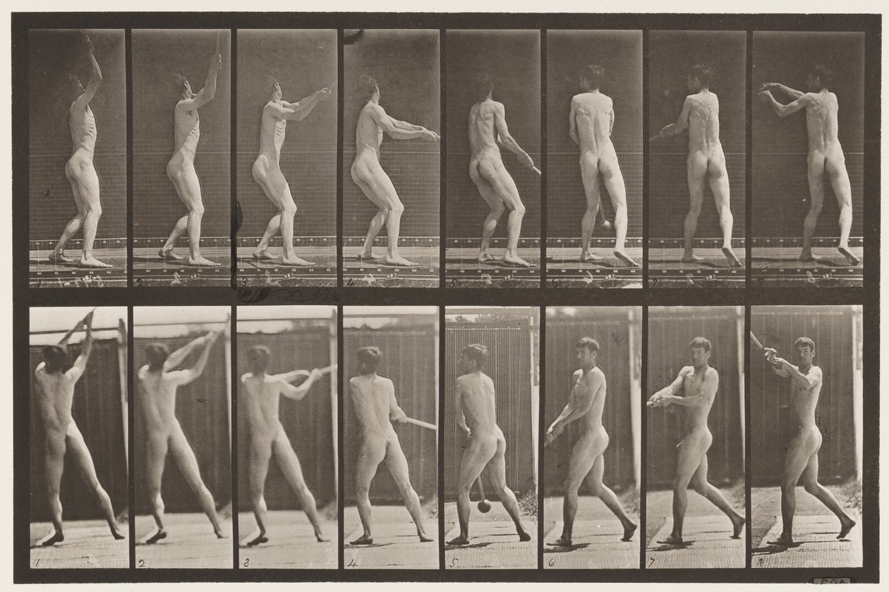 Plaka 309. Çekiç Fırlatma by Eadweard Muybridge