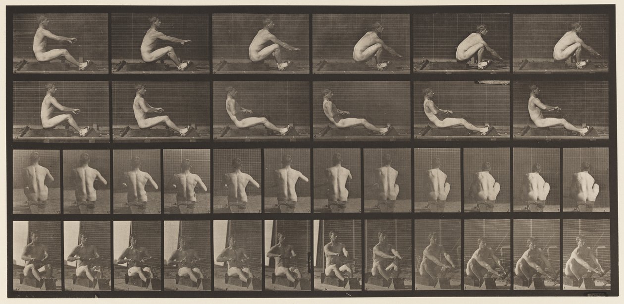Plaka 328. Kürek by Eadweard Muybridge