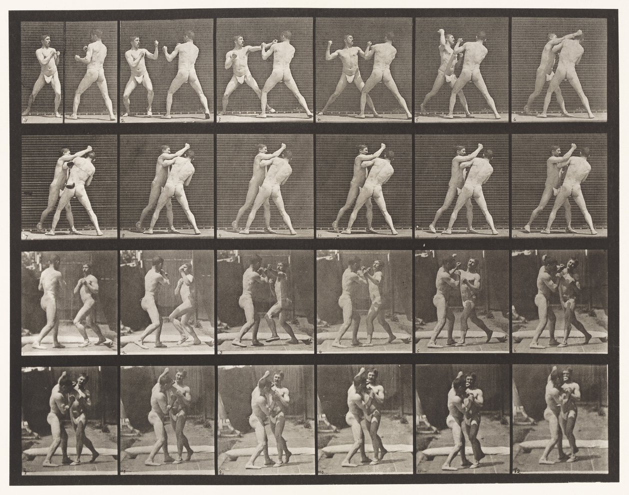 Plaka 330. Boks; Çapraz (Ayakkabı) by Eadweard Muybridge