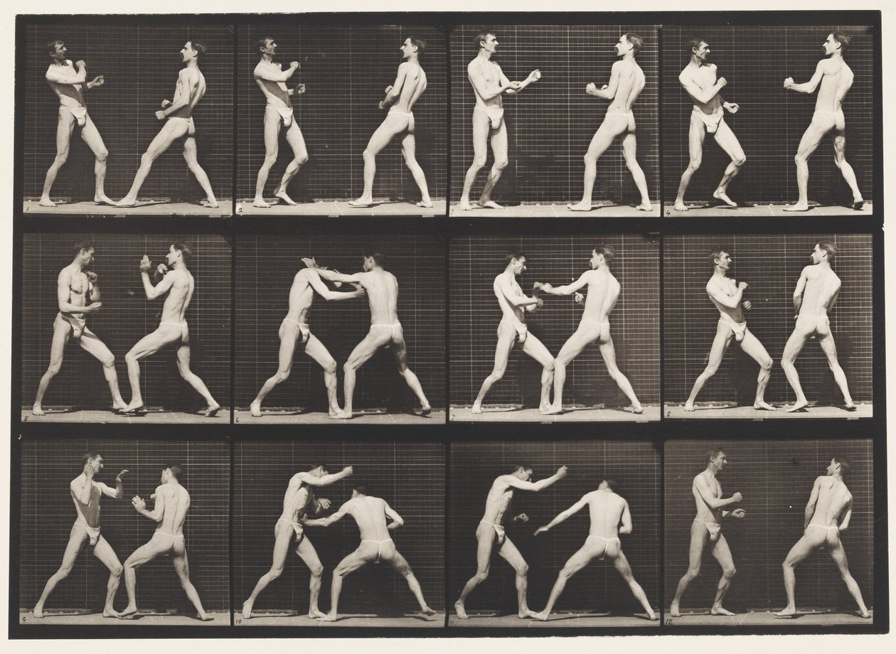 Plaka 338. Boks; Açık El (Ayakkabı) by Eadweard Muybridge