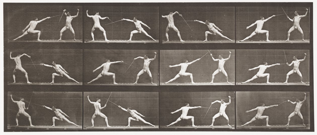 Plaka 349. Eskrim, 1872-1885 by Eadweard Muybridge