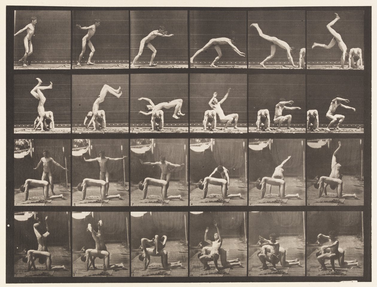 Plaka 364. Adamın Sırtındaki El Yayı by Eadweard Muybridge