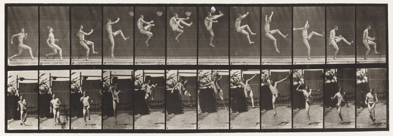 Plaka 366. Koşma, Hitch ve Kick by Eadweard Muybridge
