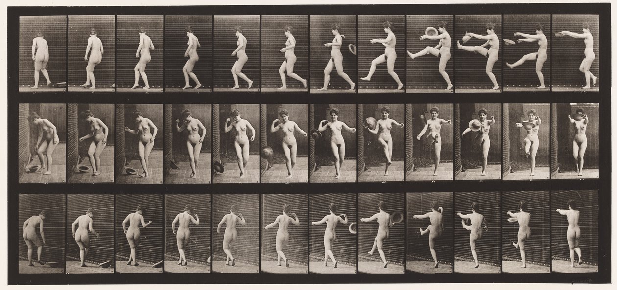 Plaka 367. Şapka Tekmelemek, 1872-1885 by Eadweard Muybridge