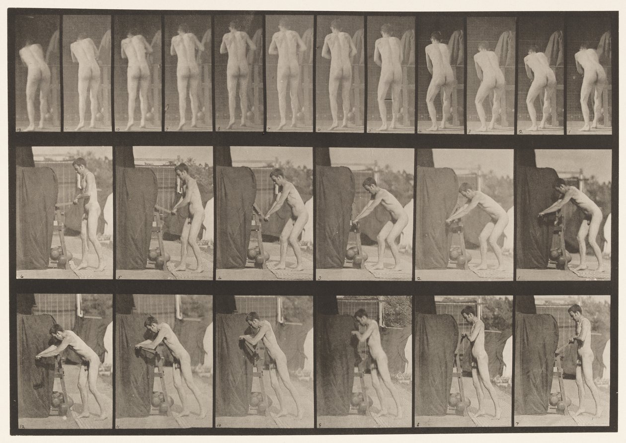 Plaka 394. Krank Kolunu Çevirme by Eadweard Muybridge