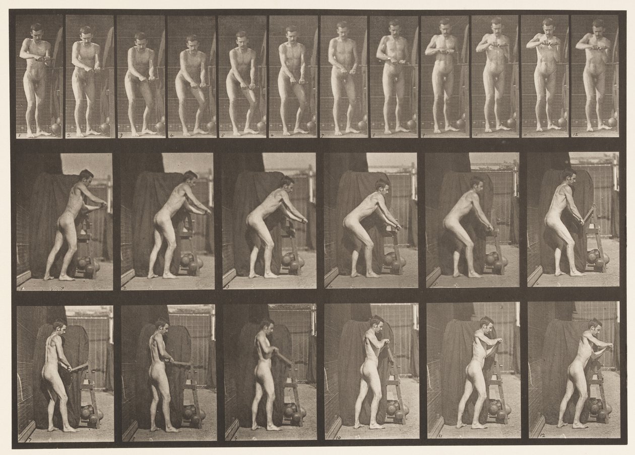 Plaka 395. Krank Kolunu Çevirme by Eadweard Muybridge