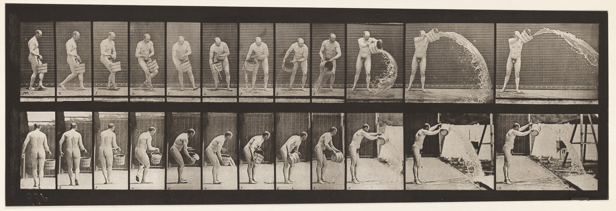 Levha 399. Su Boşaltma Kovası, 1872-1885 by Eadweard Muybridge