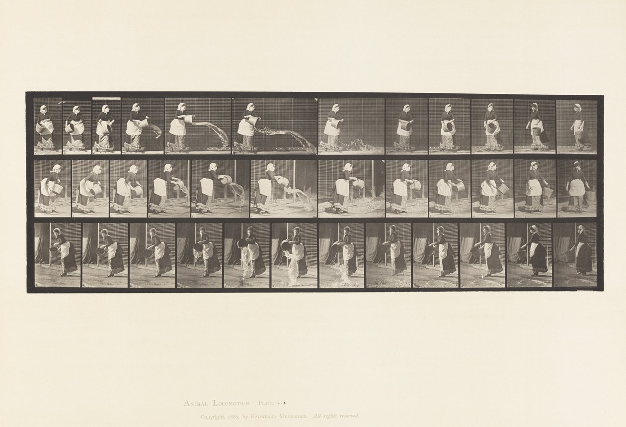 Levha 404. Su Boşaltma Kovası, 1885 by Eadweard Muybridge