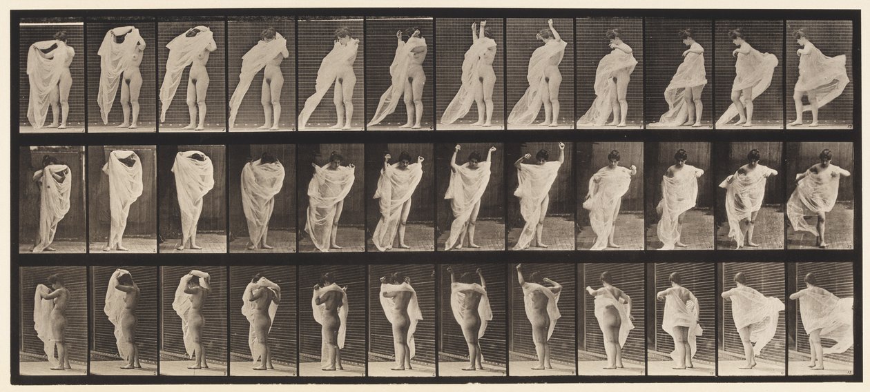 Plaka 416. Tuvalet, Elbise Giydirme by Eadweard Muybridge