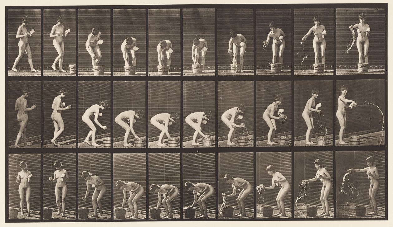Plaka 440. Durulama ve Durulama Bardağı by Eadweard Muybridge