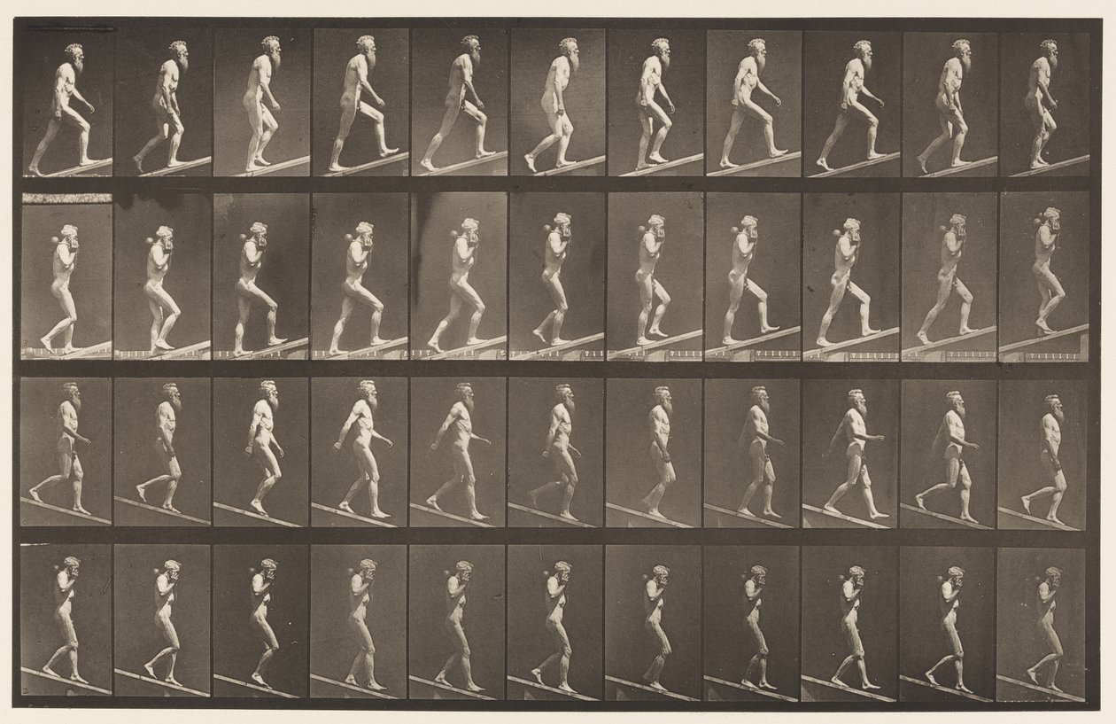 Plaka 489. A, Artan Eğim;, 1872-1885 by Eadweard Muybridge