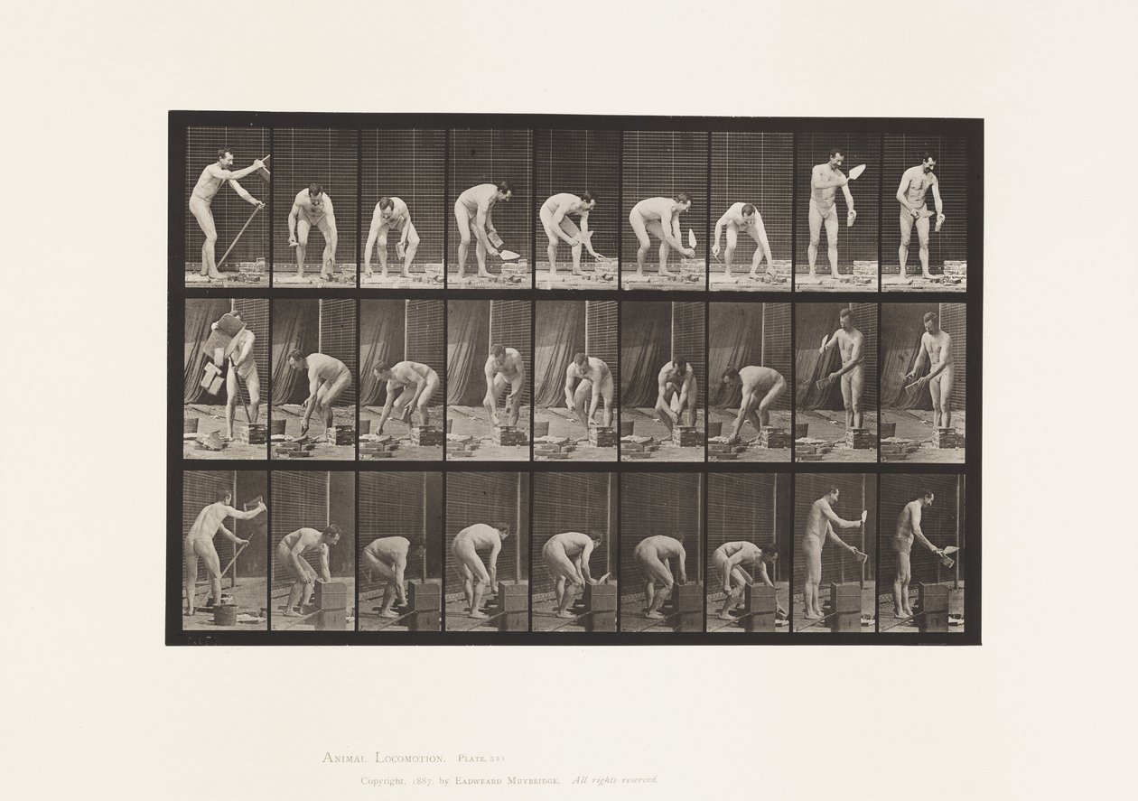 Plaka 505. Duvar örme by Eadweard Muybridge