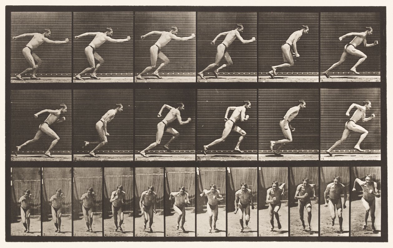 Plaka 59. Koşuya Başlama (Ayakkabı) by Eadweard Muybridge