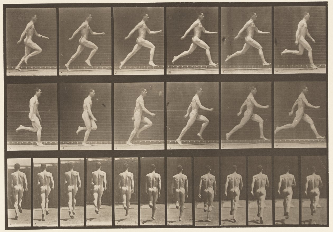 Plaka 64. Tam Hızda Koşmak by Eadweard Muybridge