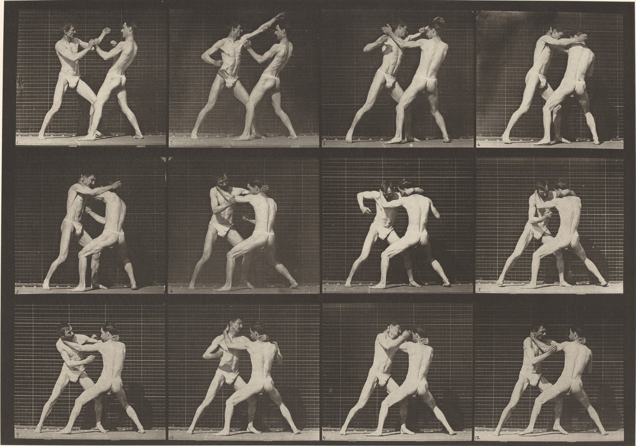 Plaka Numarası 340. Boks, açık el (ayakkabı) by Eadweard Muybridge