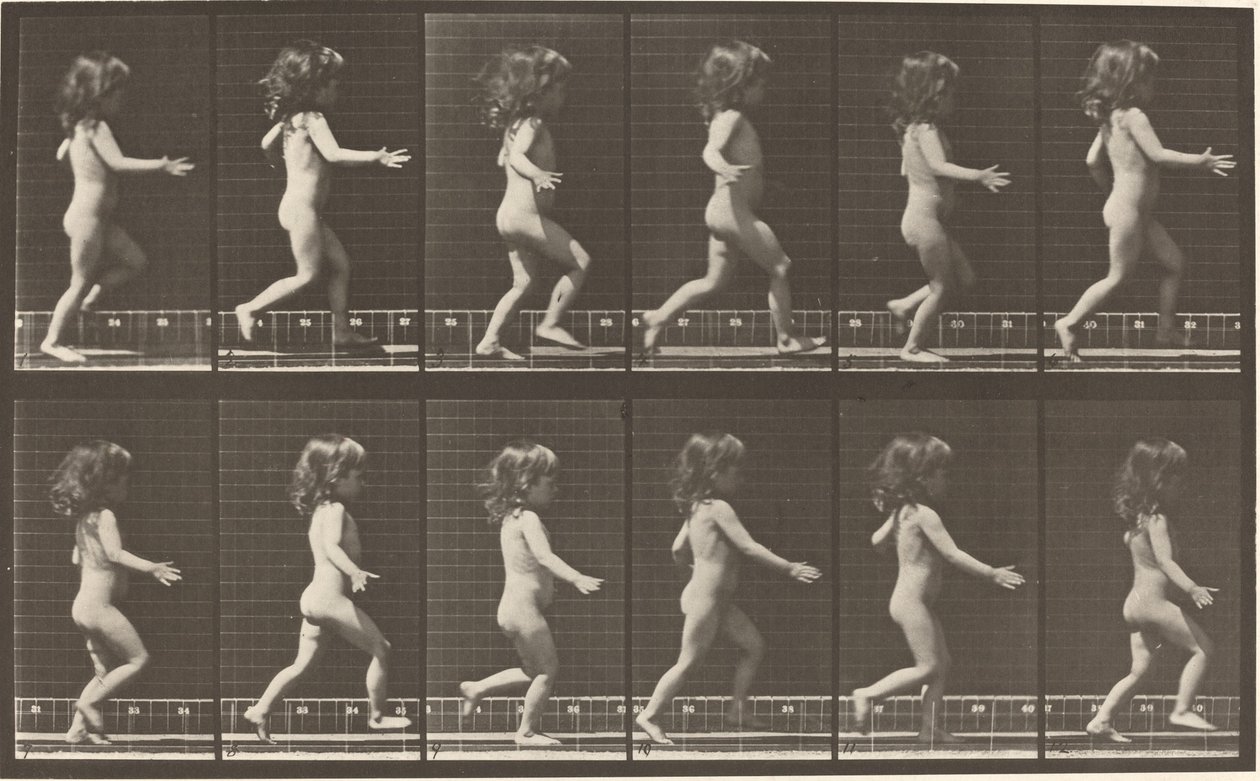 Plaka Numarası 469. Koşan çocuk by Eadweard Muybridge