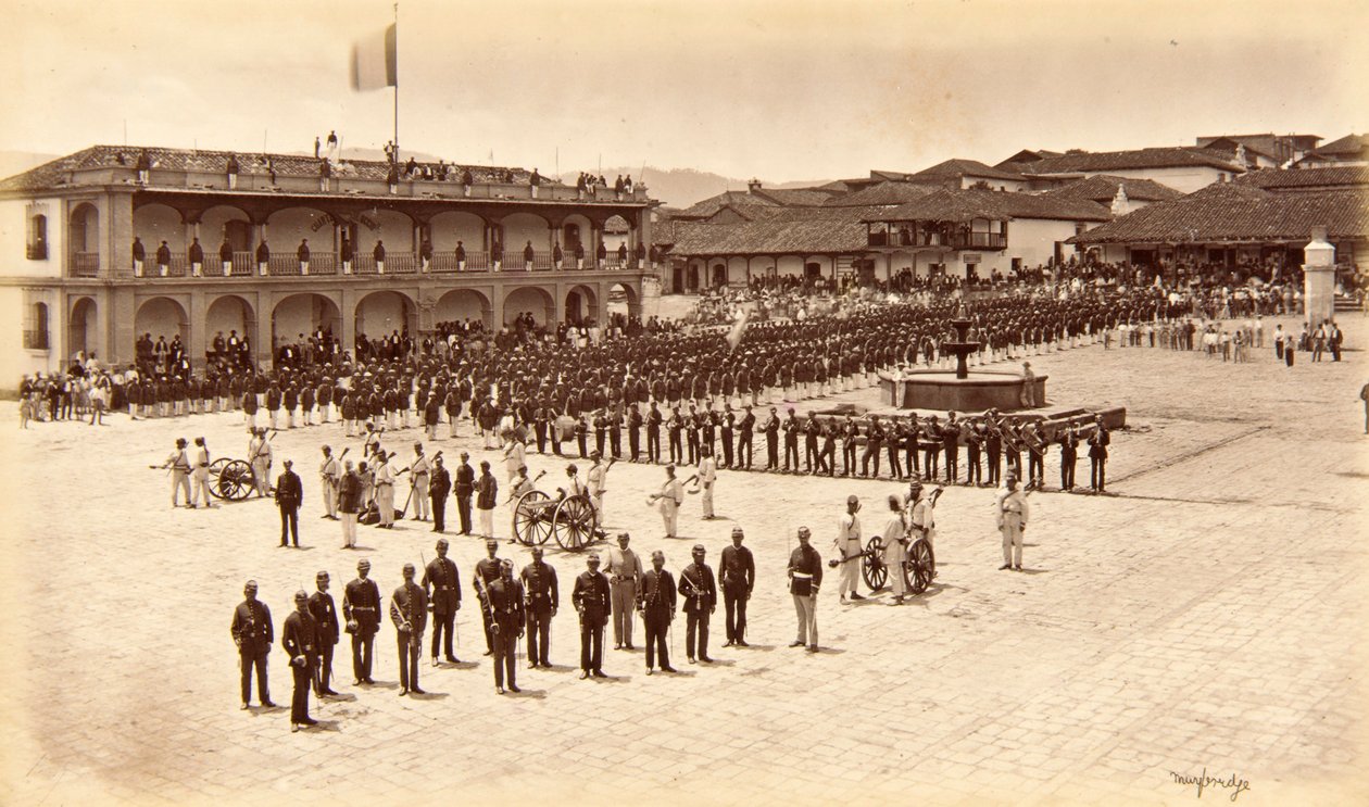 Sanatçı Resepsiyonu, Quezaltenango, Guatemala by Eadweard Muybridge