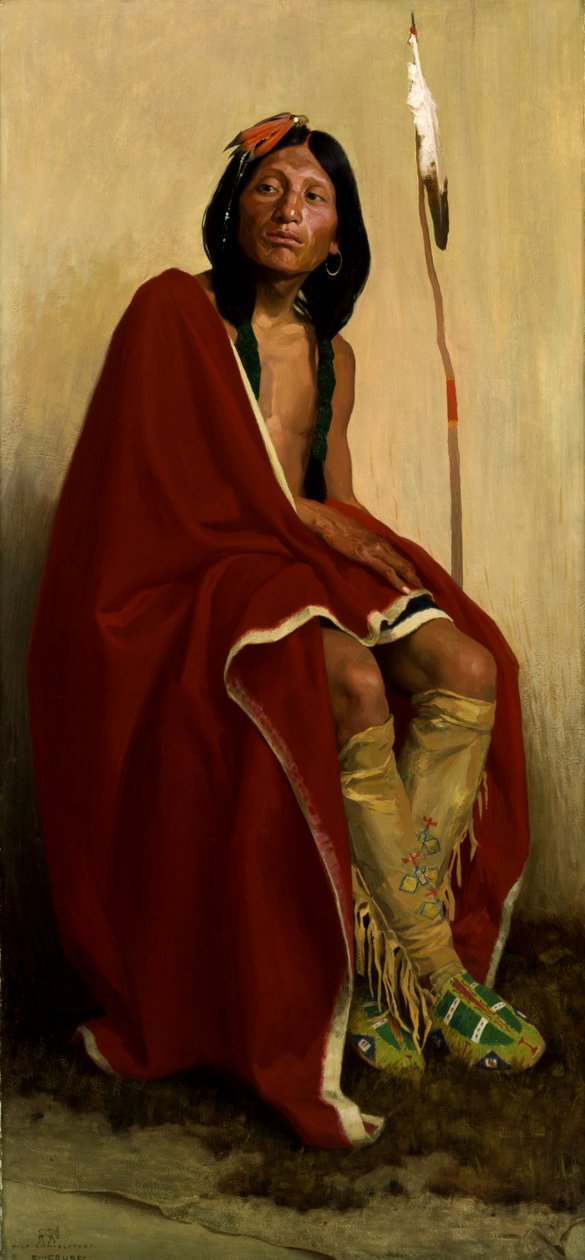 Taos Kabilesinin Elk-Ayağı by Eanger Irving Couse