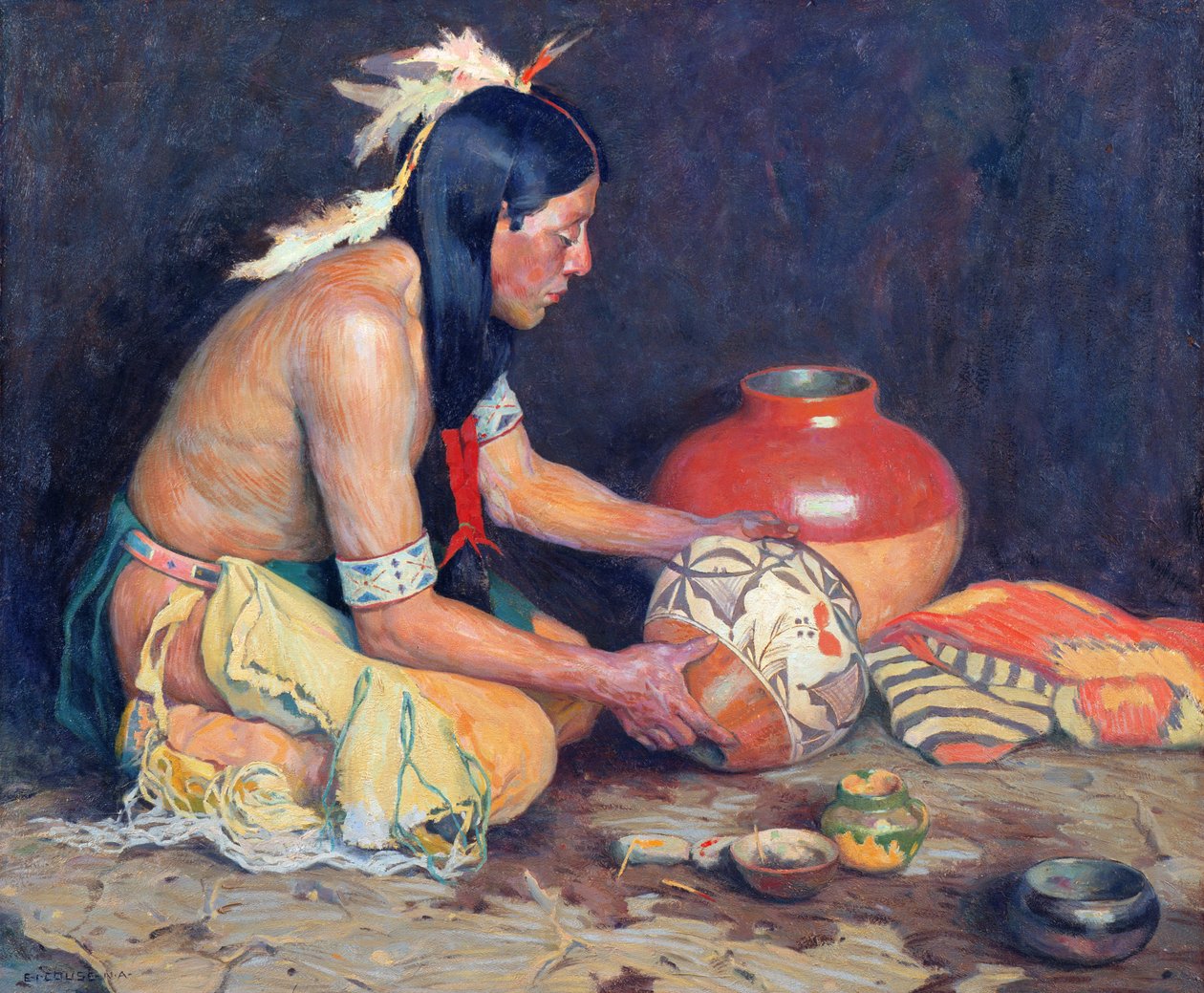 çömlekçi by Eanger Irving Couse
