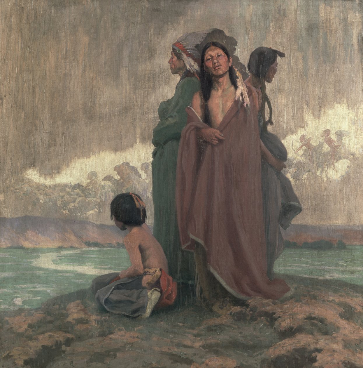 Geçmişe Dair Bir Vizyon by Eanger Irving Couse
