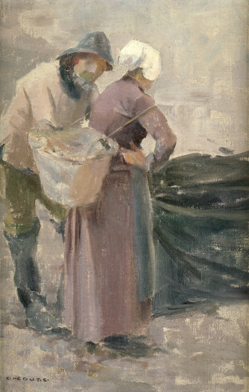 Balıkçıların Avına Bakan Ev Hanımı, 1900 dolayları by Eanger Irving Couse