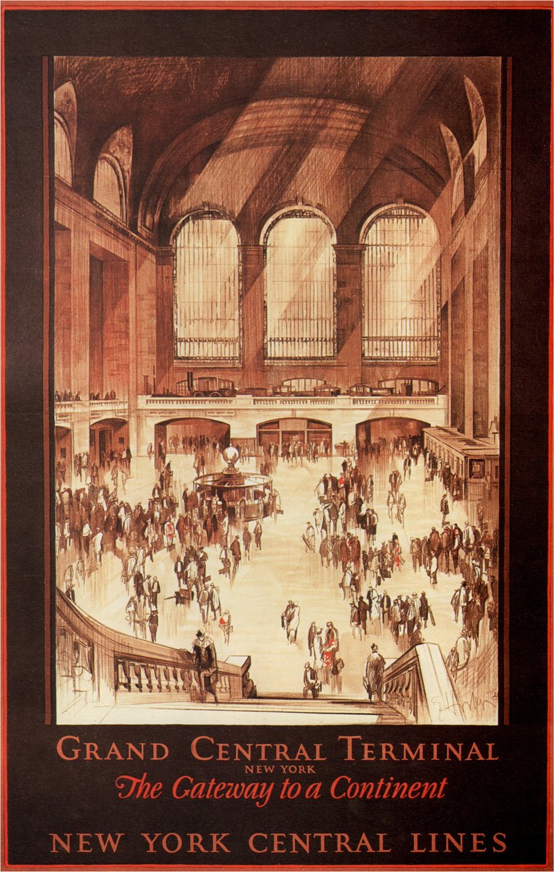 Grand Central Terminali, New York, 1927 by Earl Horter