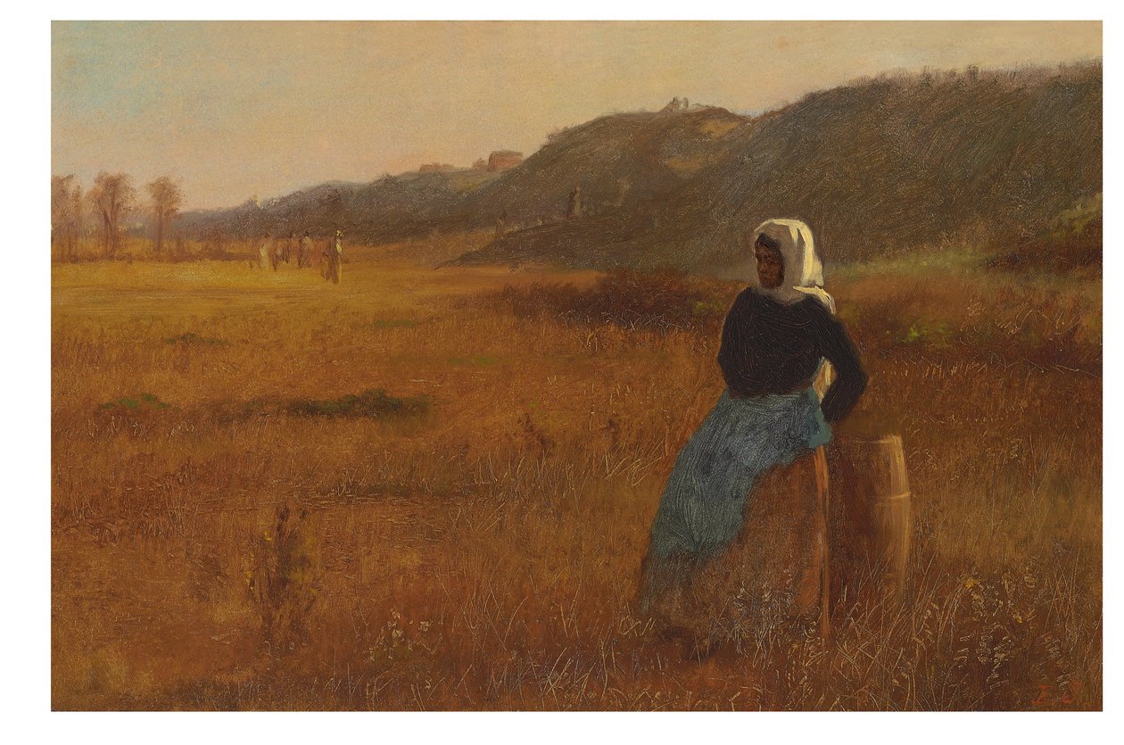Günün Kapanışında, c.1878-80 (gemide petrol) by Eastman Johnson