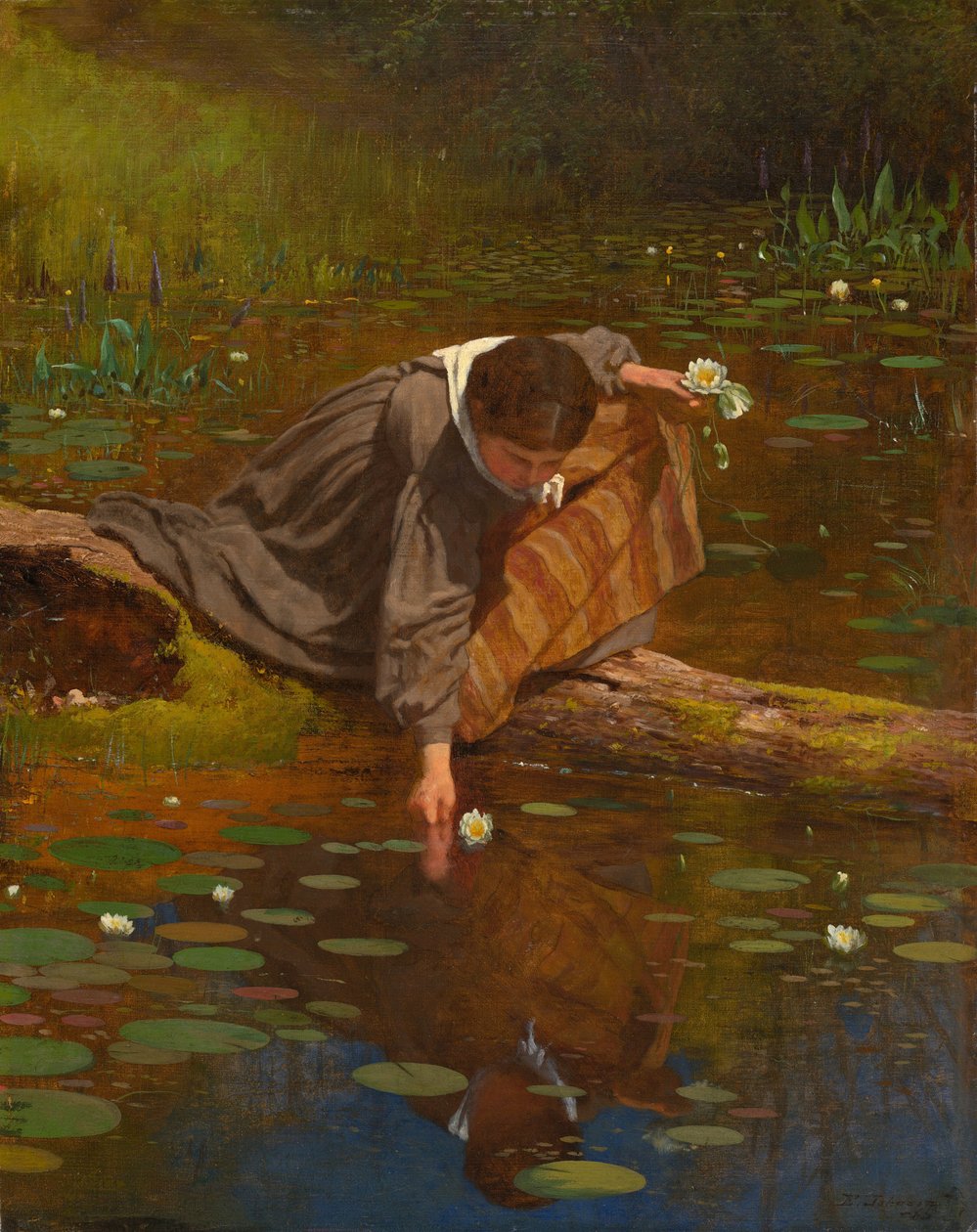 Zambaklar Toplama by Eastman Johnson