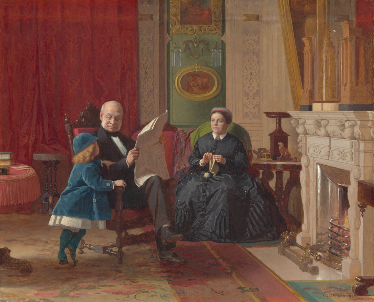 Kahverengi Aile by Eastman Johnson