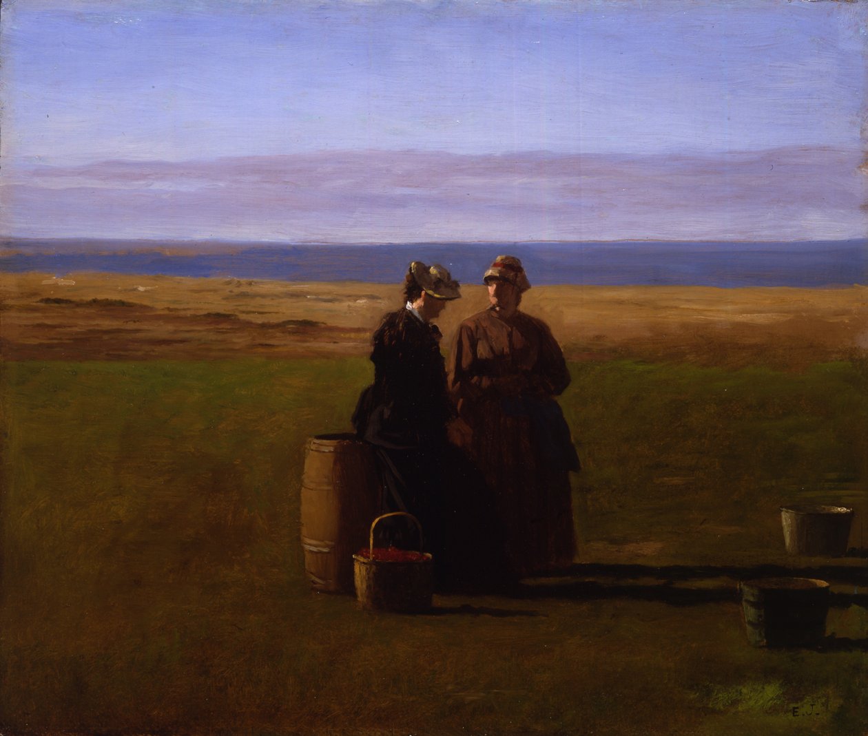 Konuşma, 1879 by Eastman Johnson