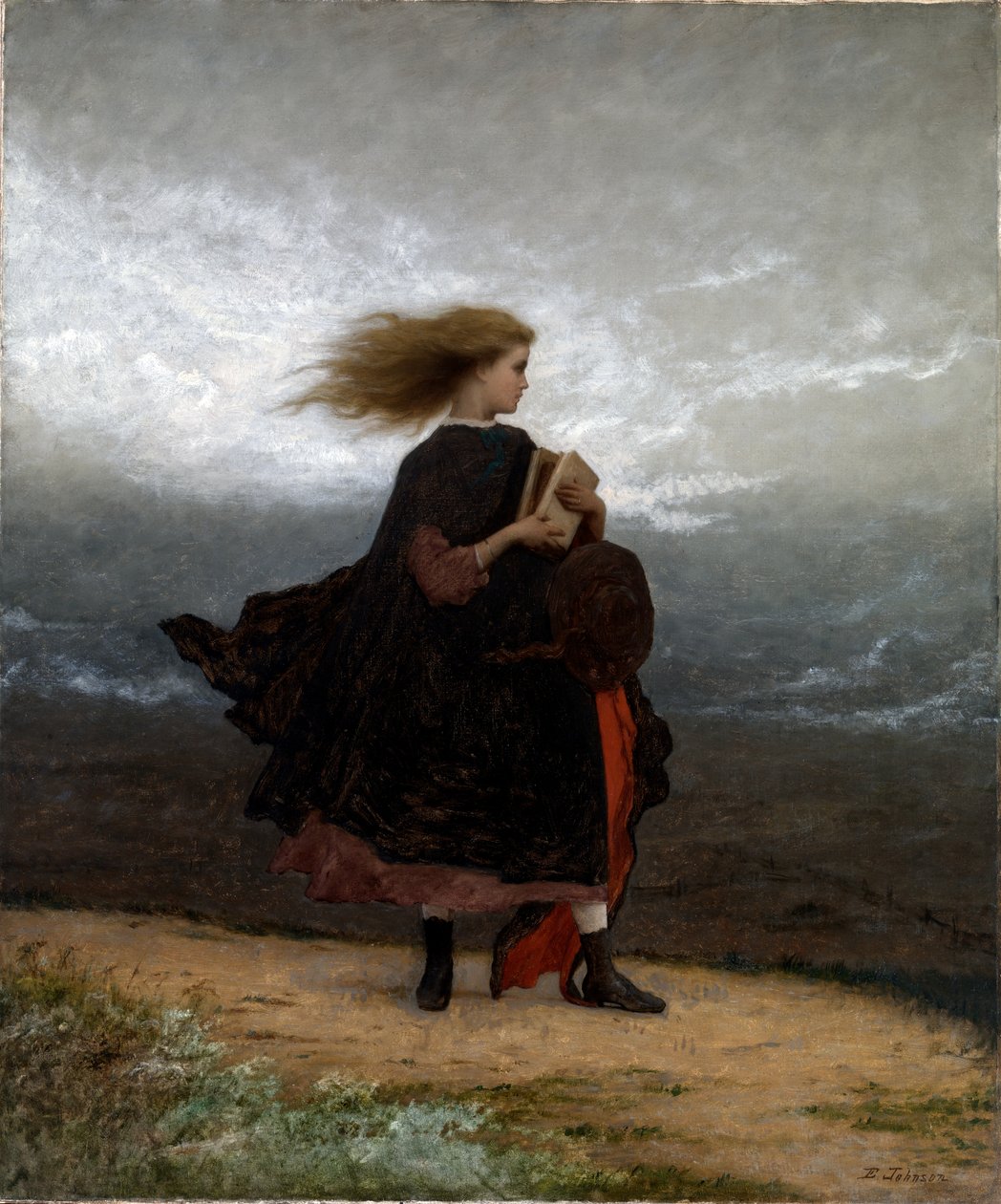 Arkamda Bıraktığım Kız by Eastman Johnson