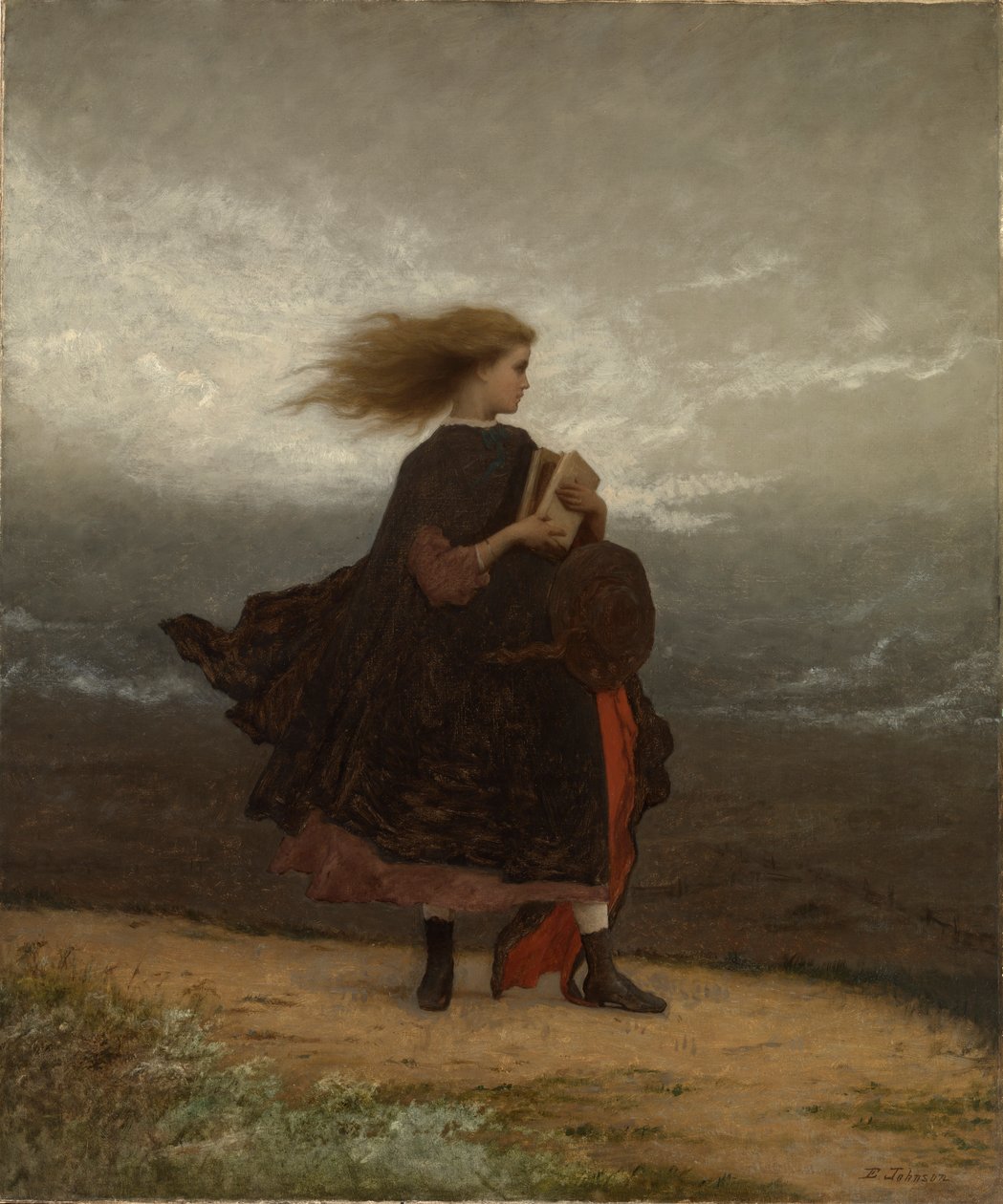 Arkamda Bıraktığım Kız, ca. 1872. by Eastman Johnson