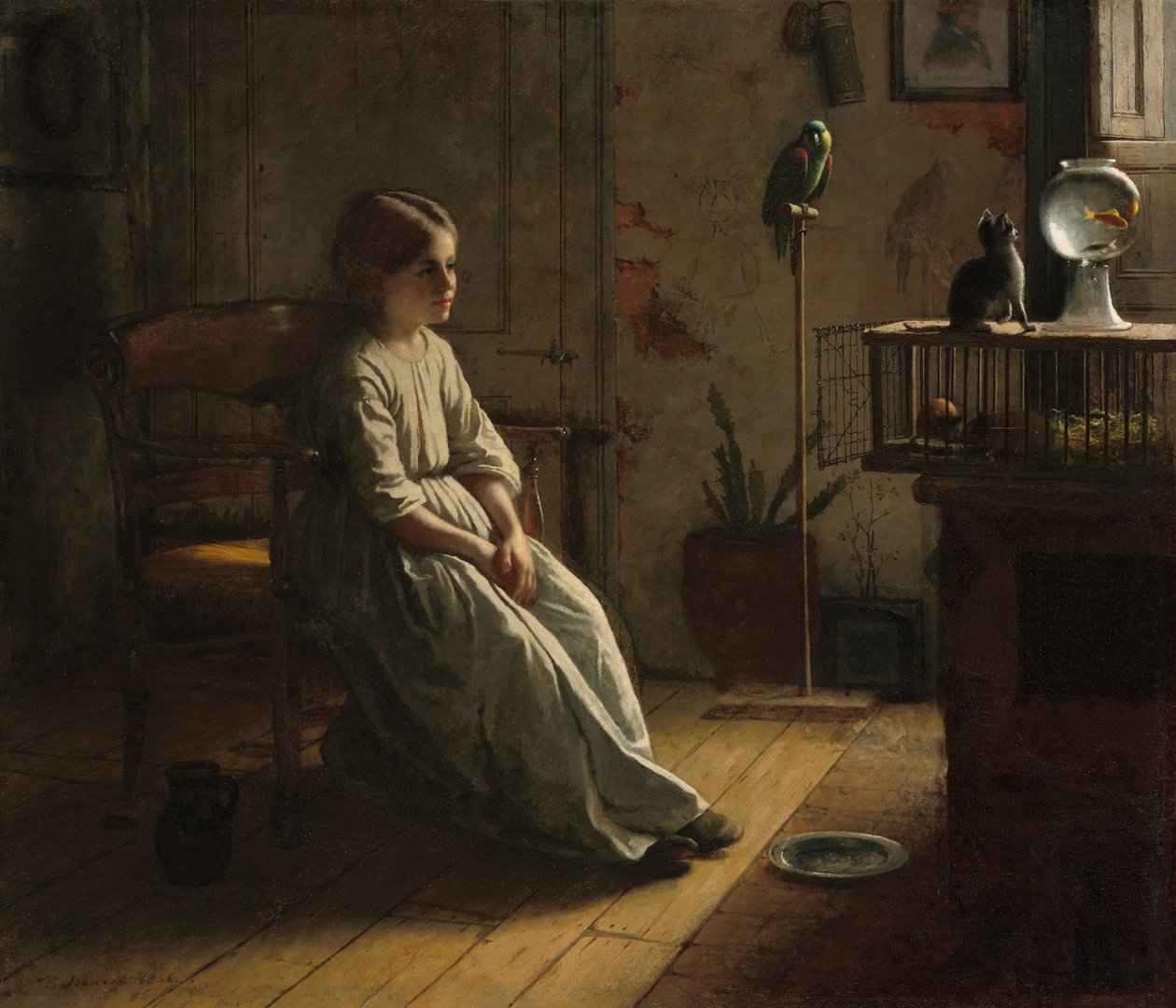 Evcil Hayvanlar, 1856. by Eastman Johnson