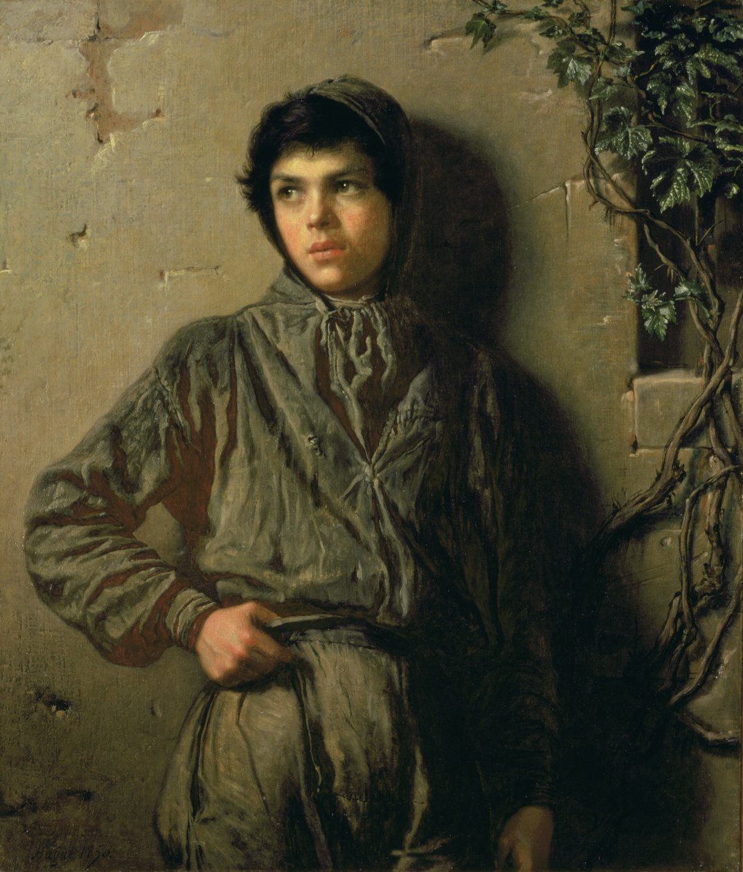 Savoyard Çocuğu, 1853 by Eastman Johnson