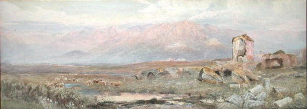 Campagna, Roma yakınlarında by Ebenezer Wake Cook