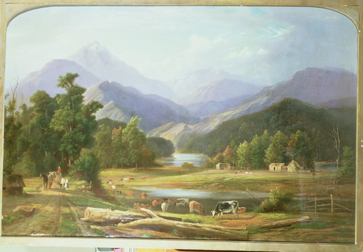 Yeni Zelanda Manzarası, 1872 by Ebenezer Wake Cook